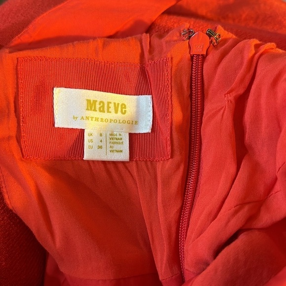 NWT Anthropologie Red Maeve Sleeveless Scoop-neck Mini Dress - Picture 6 of 14